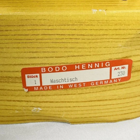 Bodo Hennig Dollhouse Waschtisch Wood Side Table With Drawers 230 Germany In Box - Picture 3 of 10